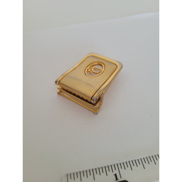 Christian Dior Gold Metal Belt Buckle Replacement Logo Slim Dress 1\